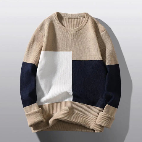 Men's Colorblock Sweater: Cozy, Stylish, and Casual for a Fashion-Forward Look