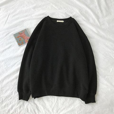Unisex Basic Fleece Oversized Crewneck Sweatshirts