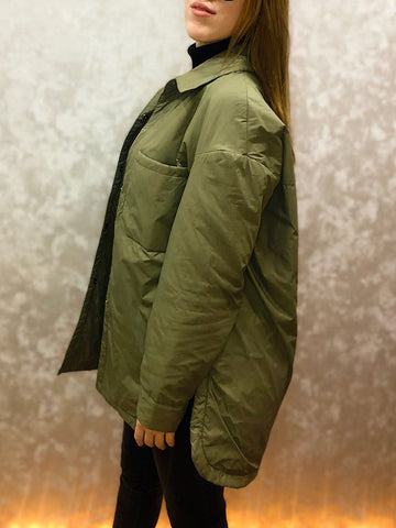 Army Green Autumn Style Thin Long Jackets