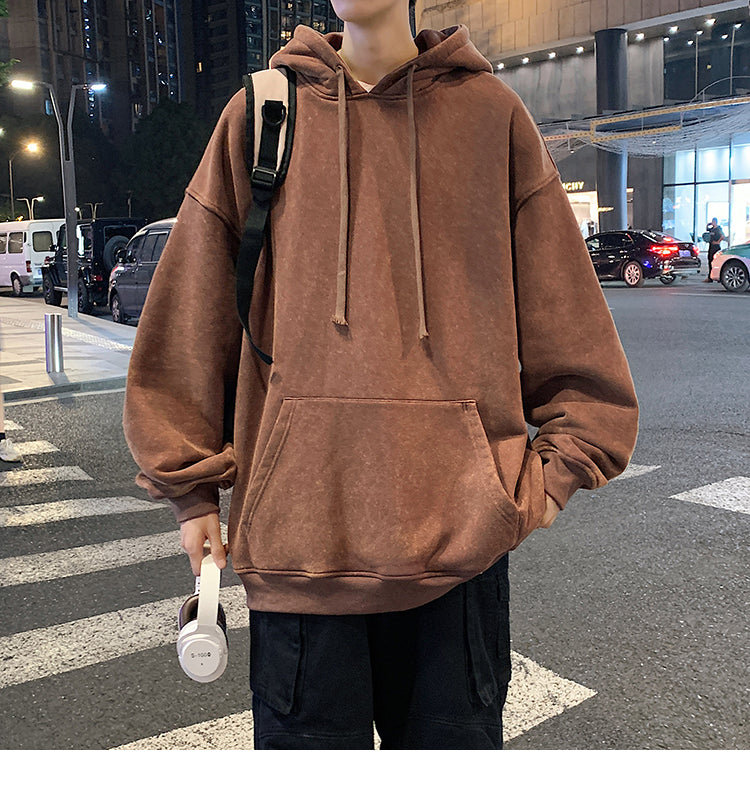 Loose Style Warm Simple Autumn Winter Hoodies