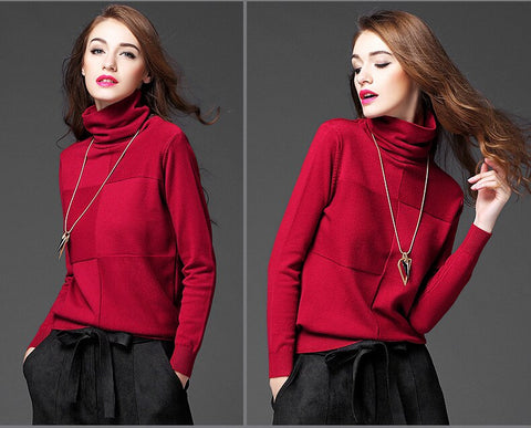 Casual Daily Winter Clothing Turtleneck Sweaters