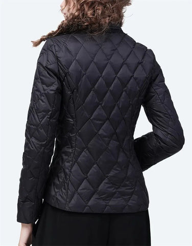 Autumn Short Lace Collar Cotton-Padded Jacket: Slim and High-Grade