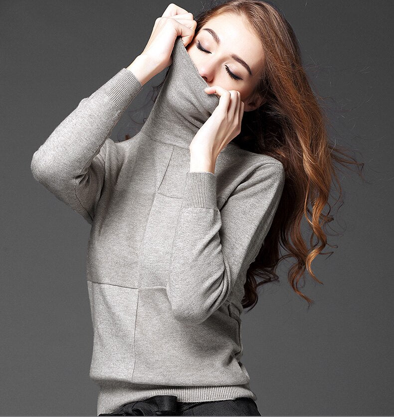 Casual Daily Winter Clothing Turtleneck Sweaters