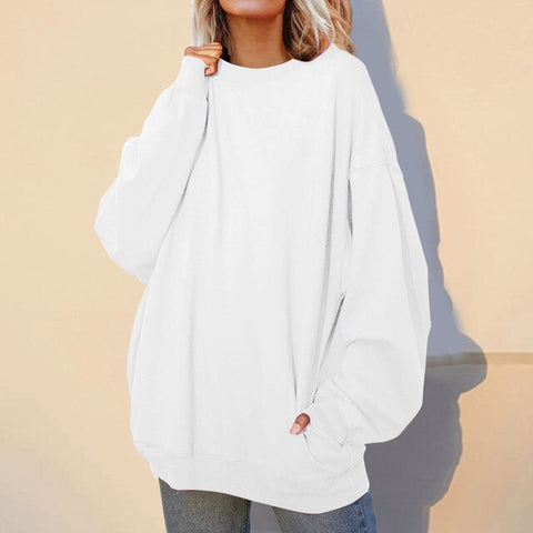 Oversized Crewneck Loose Style Sweatshirts
