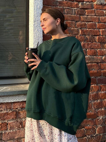 High Quality Vintage Style Simple Sweatshirts