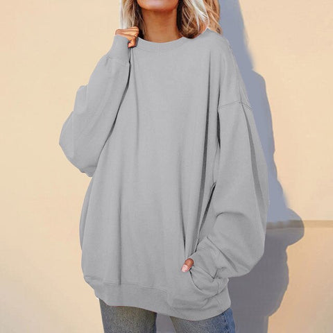Oversized Crewneck Loose Style Sweatshirts