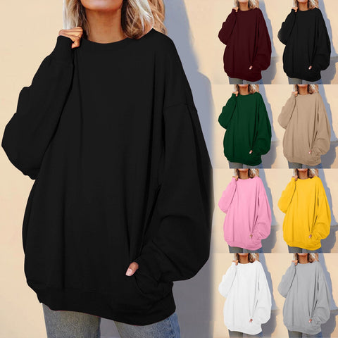 Oversized Crewneck Loose Style Sweatshirts