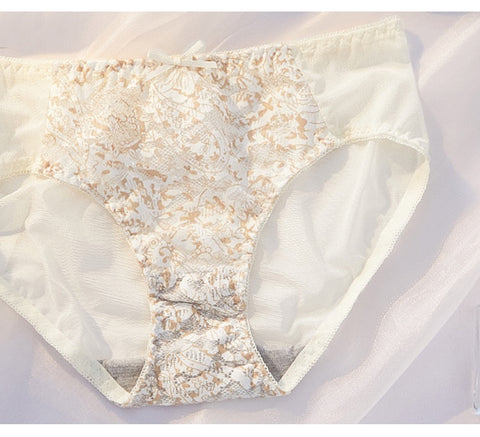 French Embroidery Lingerie Sets Lace Flower Underwear