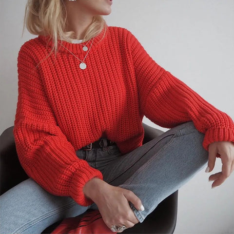 Season Arrivals Loose Style Knitted Sweaters