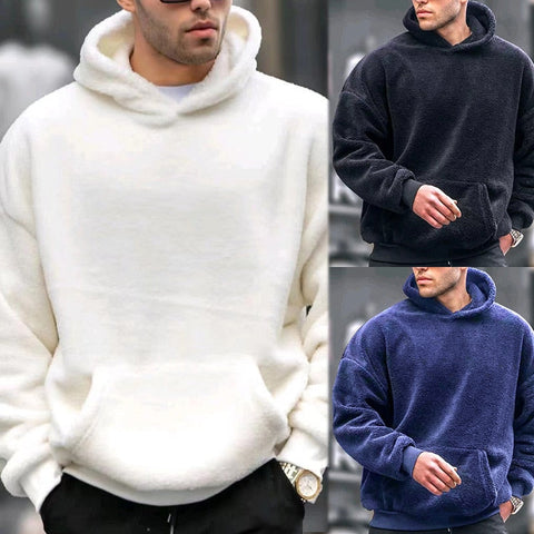 M-3XL Plain Soft Warm Winter Hoodies