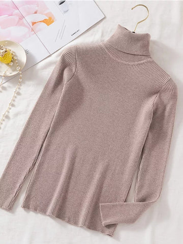 Slim Fit Turtleneck Tight Sweater