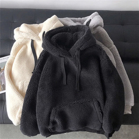 Pretty Soft Cotton Plain Color Winter Hoodie