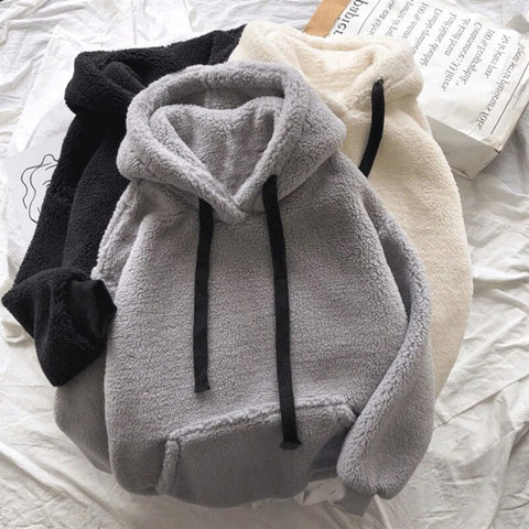 Pretty Soft Cotton Plain Color Winter Hoodie