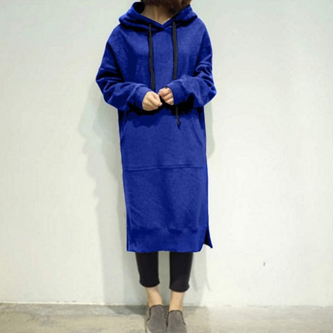 Sweat-shirt d'hiver long, ample et ultra doux