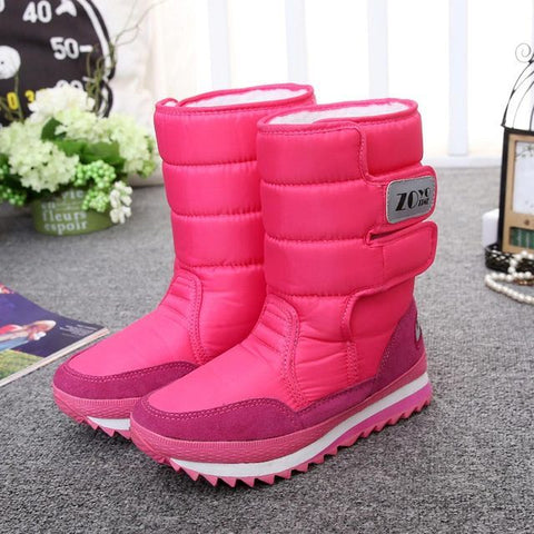 Natural Wool Insole Cow Suede Snow Boots