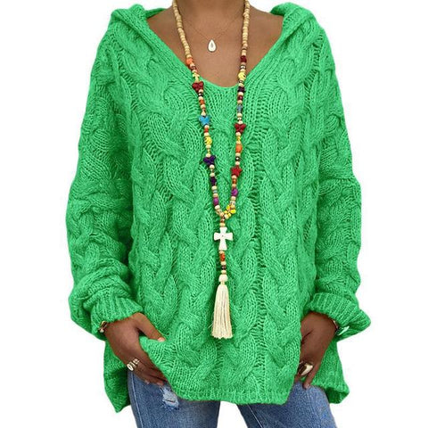 Clothing Autumn Knitted Design Hooded Sweaters