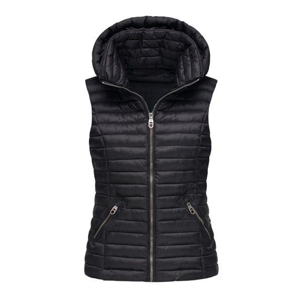 Spring Autumn Style Sleeveless Warm Hooded Vest Coat