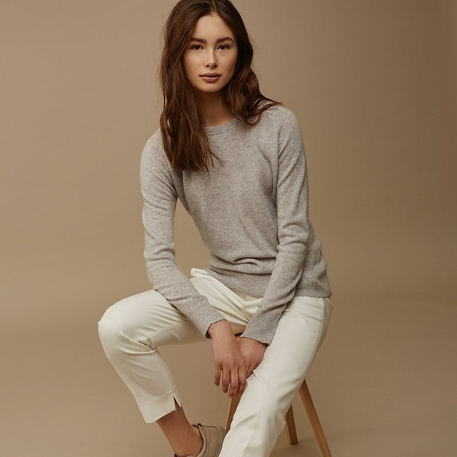 Standard Thickness O-Neck Winter Sweaters