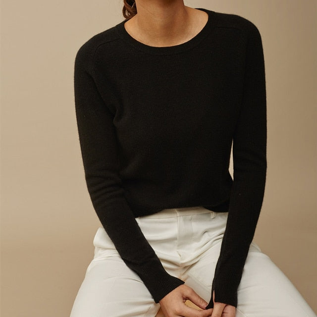 Standard Thickness O-Neck Winter Sweaters