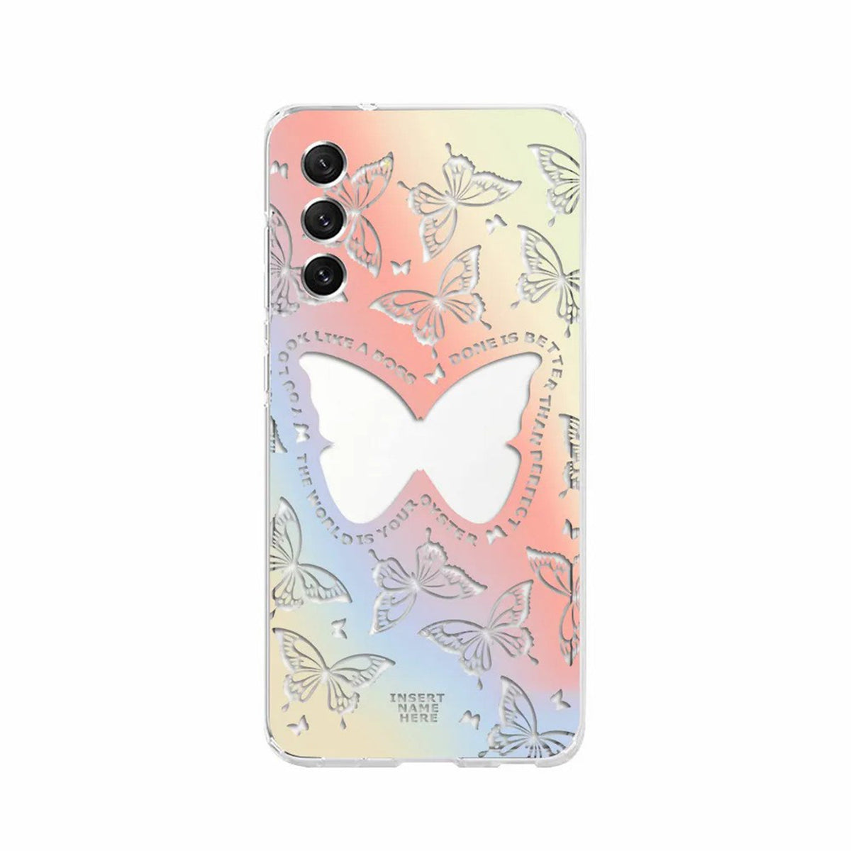 Butterfly Phone Case for Samsung Apple Cute Animals Shell Clear Soft Silicone Cover