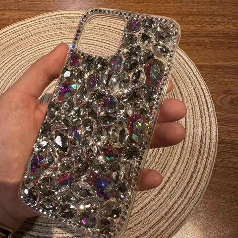 Transparent Lens Camera Glitter Diamond Soft Phone Case For Iphone Cover Clear For Iphone 11 12 13 14 15