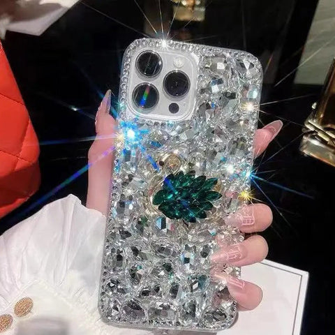 Transparent Lens Camera Glitter Diamond Soft Phone Case For Iphone Cover Clear For Iphone 11 12 13 14 15