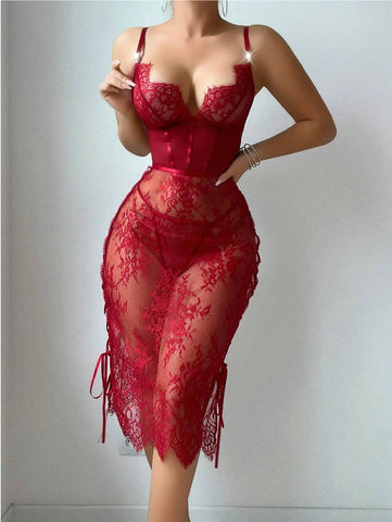 Corset-Style Lingerie Dress