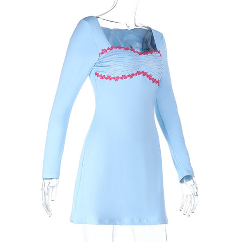 Mini Dress With A Fitted Waist Design