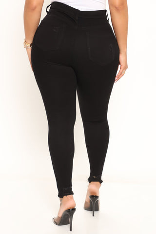 The Comeback High Rise Skinny Jeans - Black