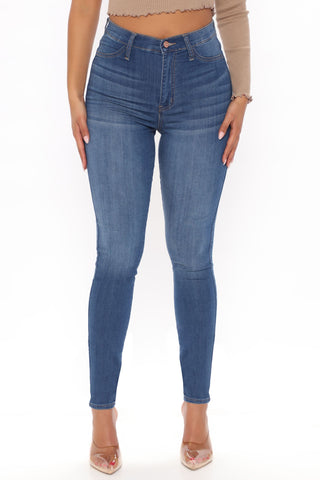 Tall Emma Super Stretch High Rise Skinny Jean - Medium Blue Wash