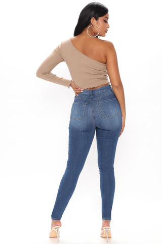 Tall Emma Super Stretch High Rise Skinny Jean - Medium Blue Wash