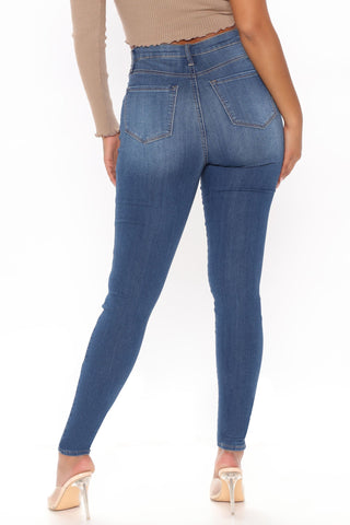 Tall Emma Super Stretch High Rise Skinny Jean - Medium Blue Wash