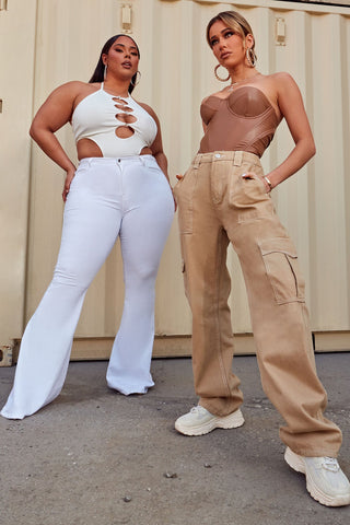 Tall Santorini Super Stretch Flare Jeans - White