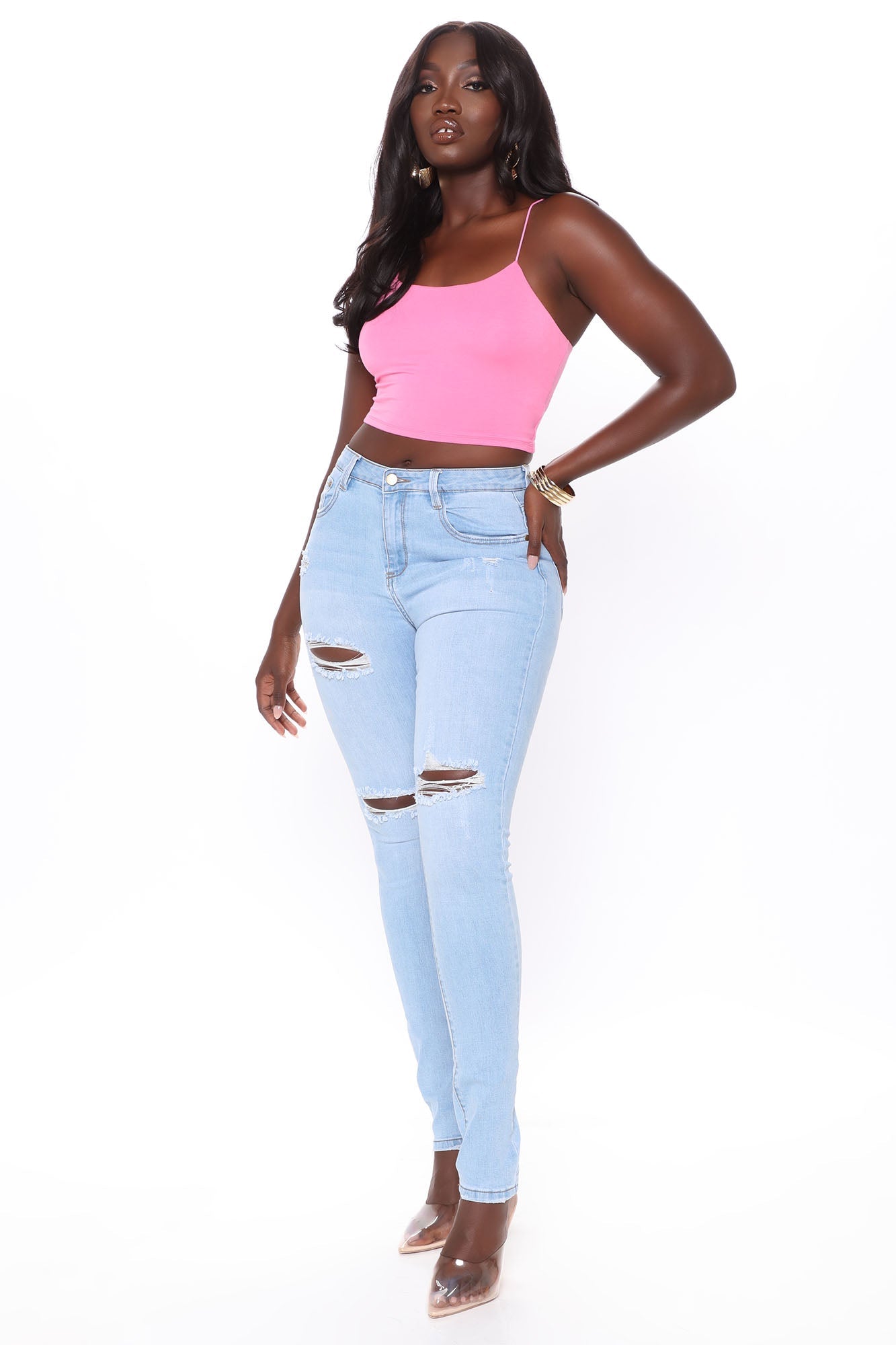 Tall Hannah High Rise Jeans - Light Blue Wash