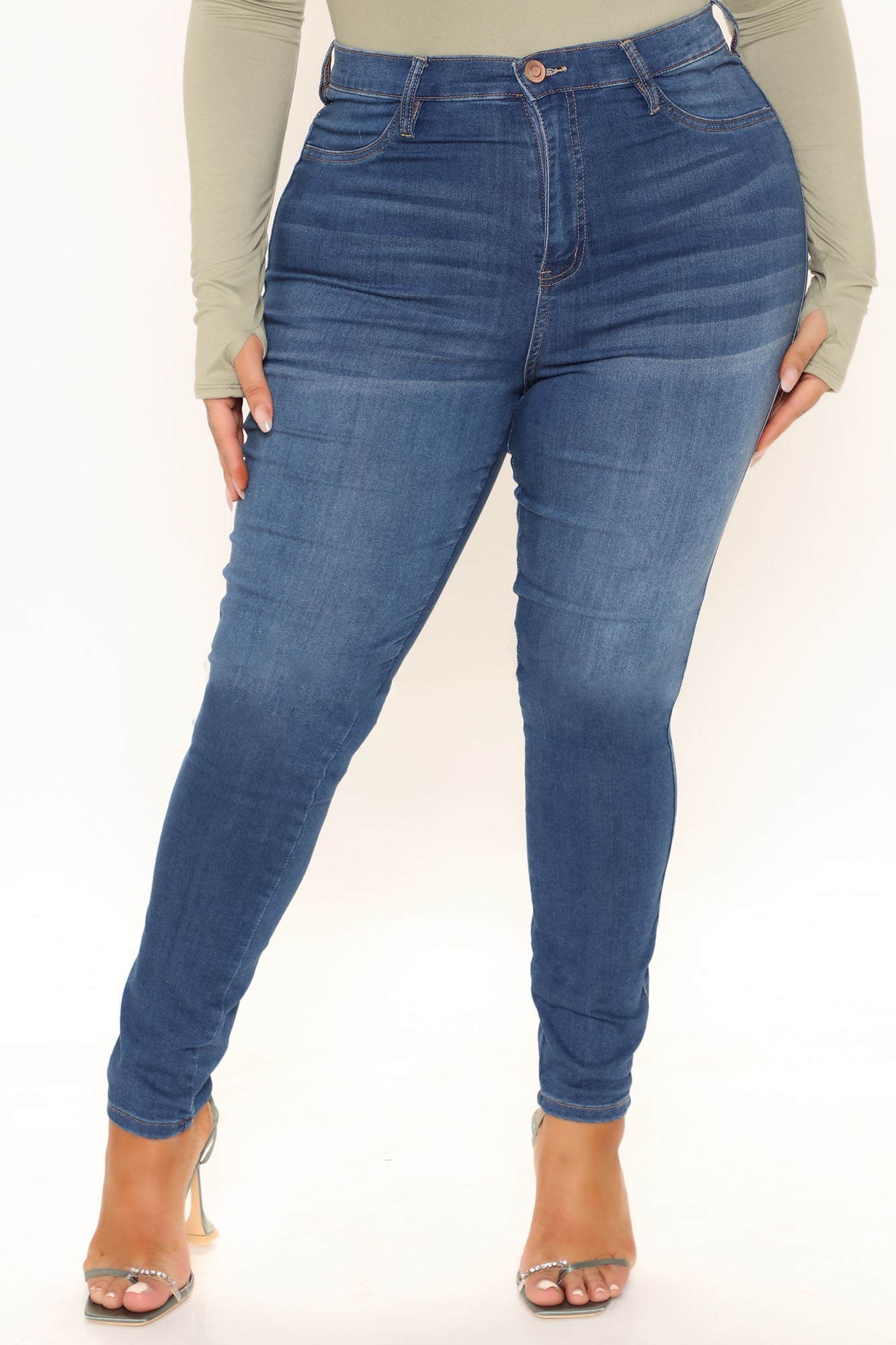Tall Emma Super Stretch High Rise Skinny Jean - Medium Blue Wash