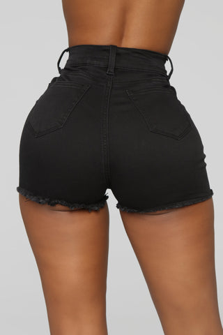 Sorry Mom Shorts - Schwarz