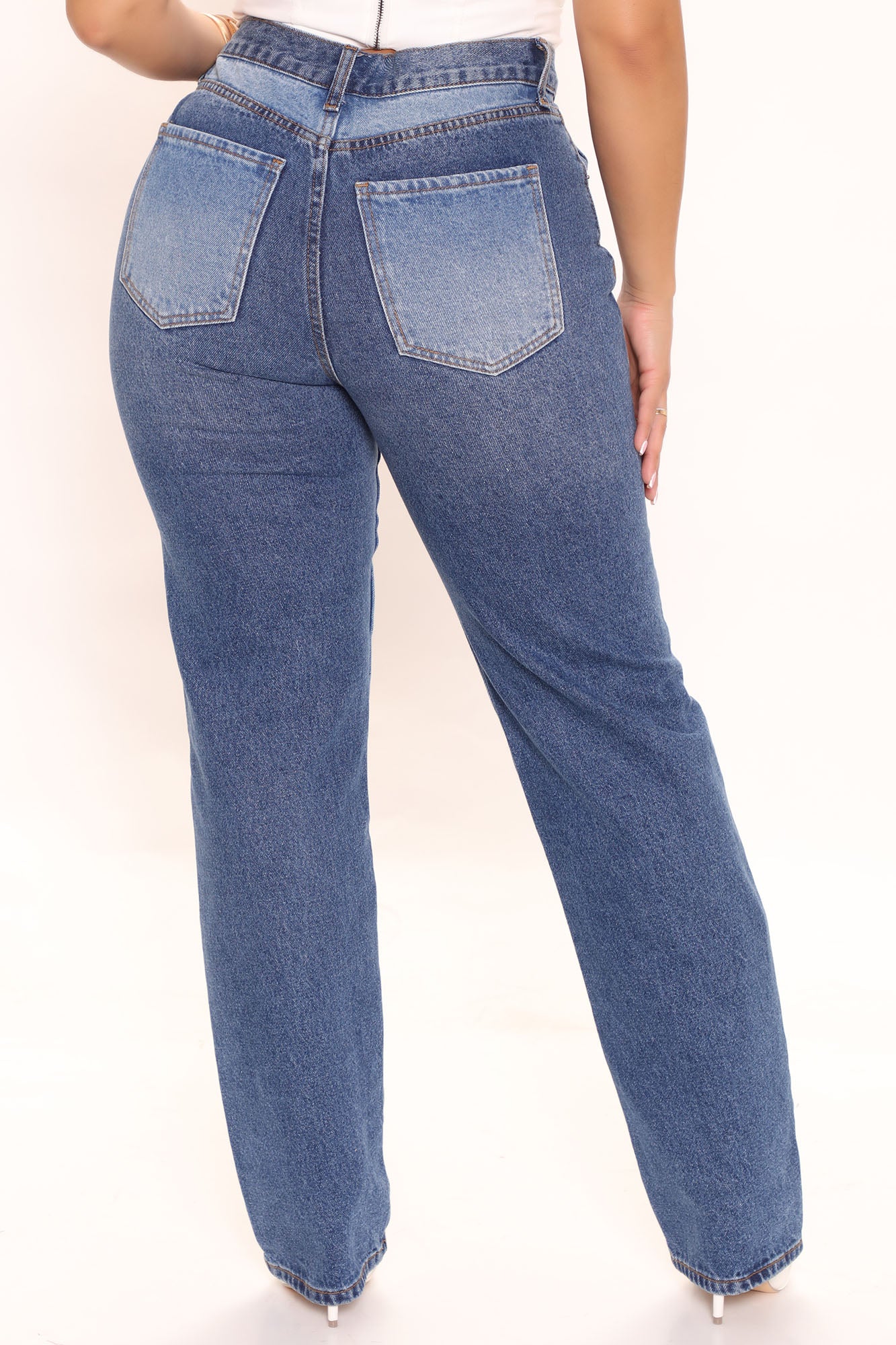 Spur Of The Moment Straight Leg Jeans - Blue/combo