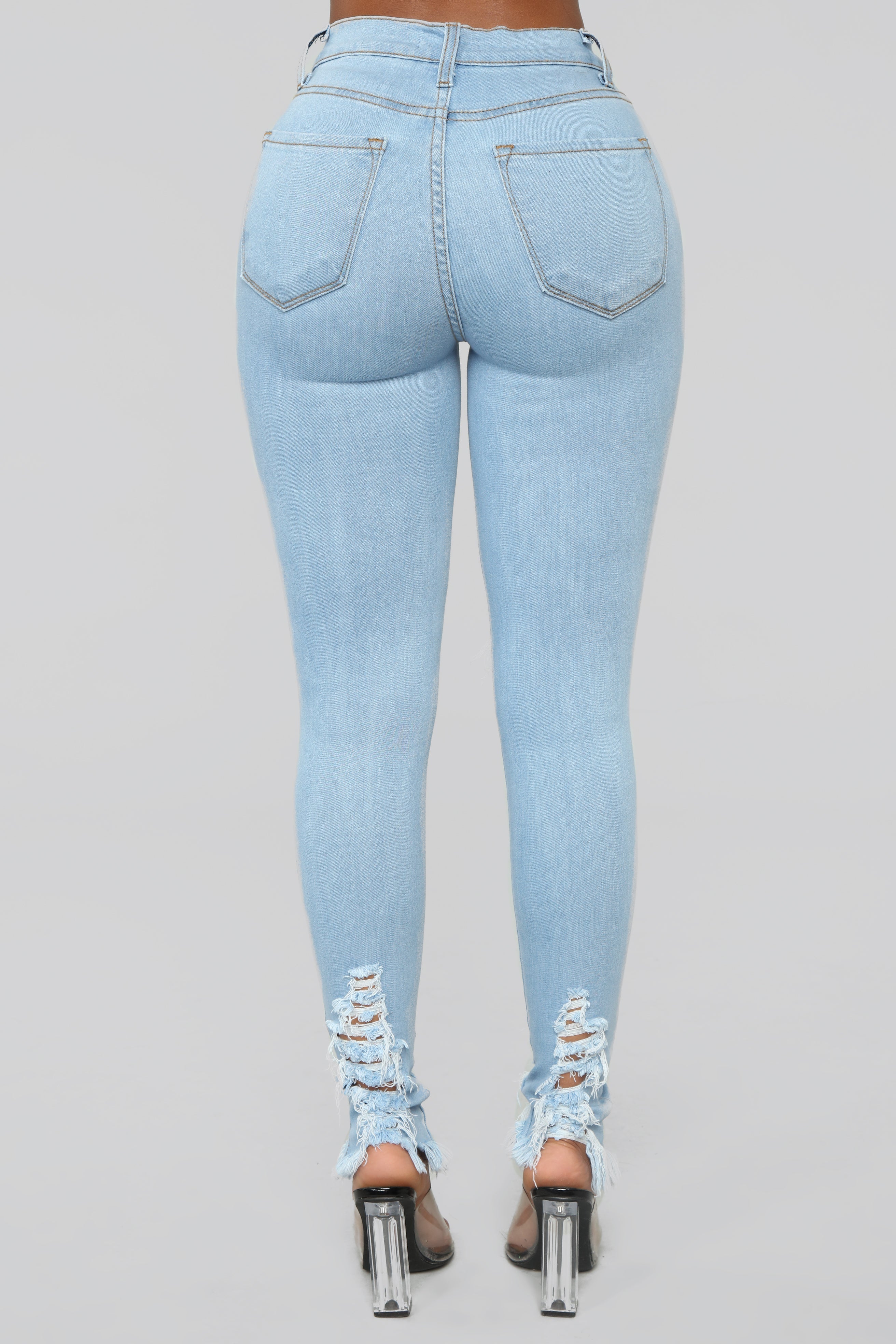 Tell Your Boy Bye Jeans - Light Blue Wash
