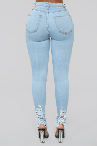 Tell Your Boy Bye Jeans - Light Blue Wash
