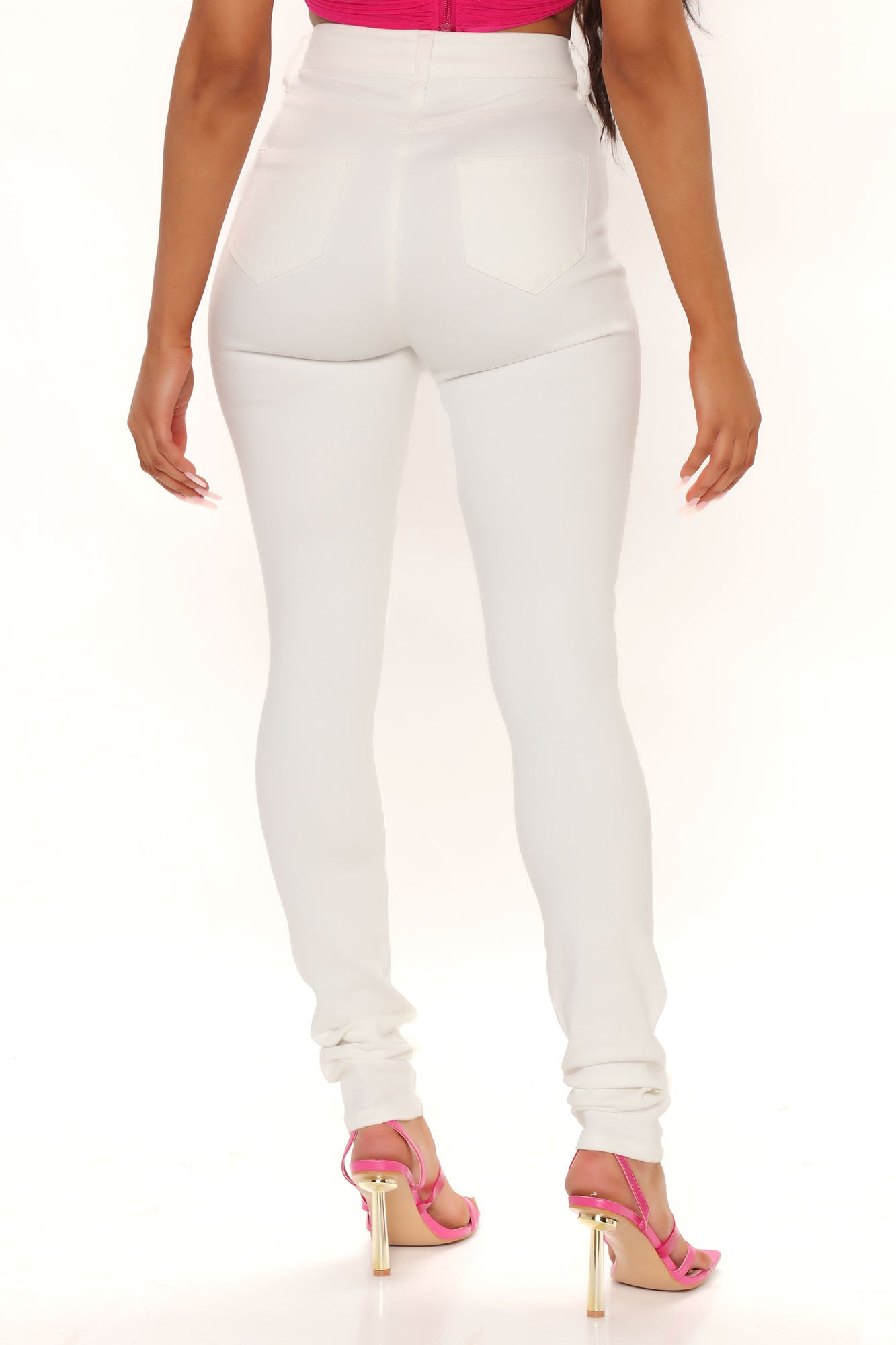 Tall Feelin' Fly Super Stretch Skinny Jeans - White