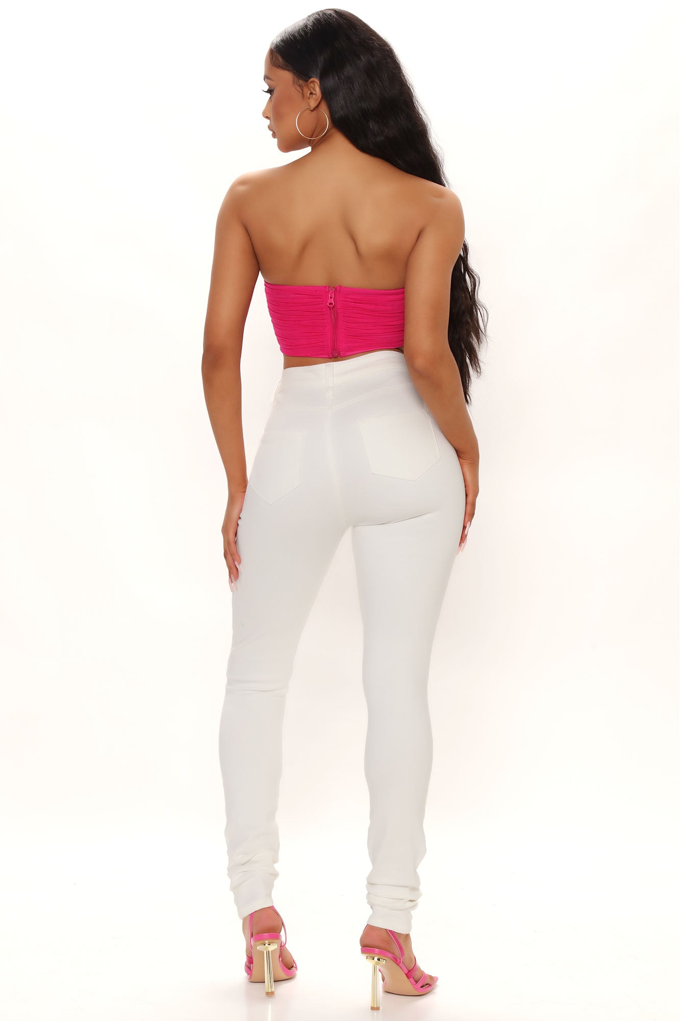 Tall Feelin' Fly Super Stretch Skinny Jeans - White