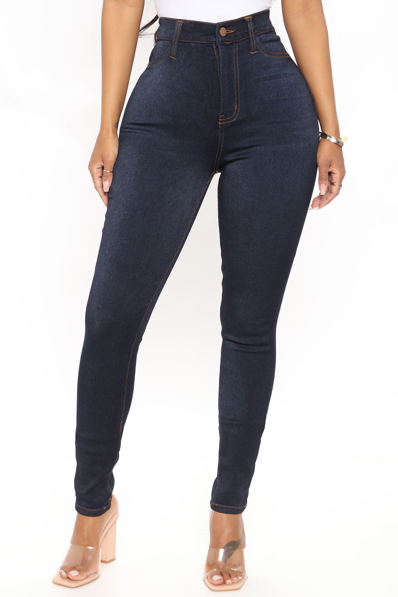 Tall Eva Super Soft Curvy Skinny Jean - Dark Denim