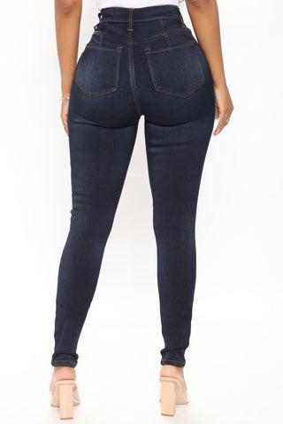 Tall Eva Super Soft Curvy Skinny Jean - Dark Denim