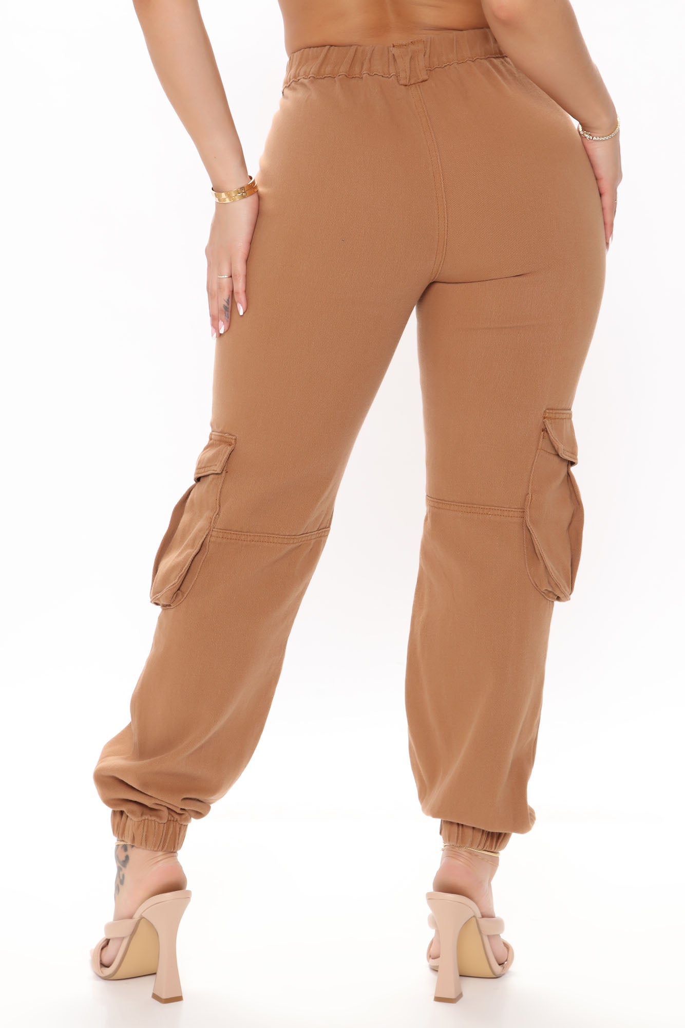 That's Game Cargo Denim Joggers - Cognac