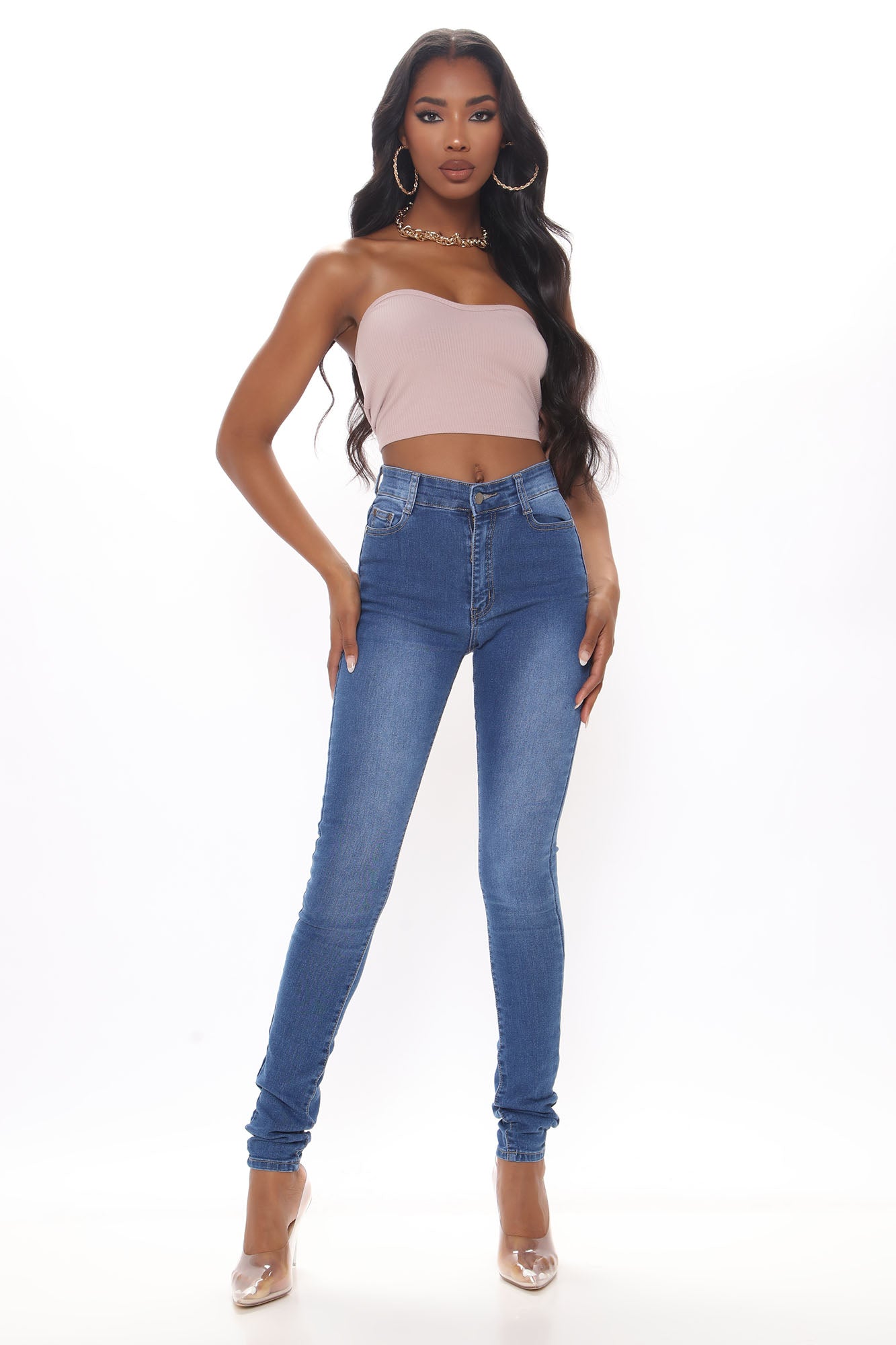 Tall Isabella High Waisted Skinny Jeans - Medium Blue Wash