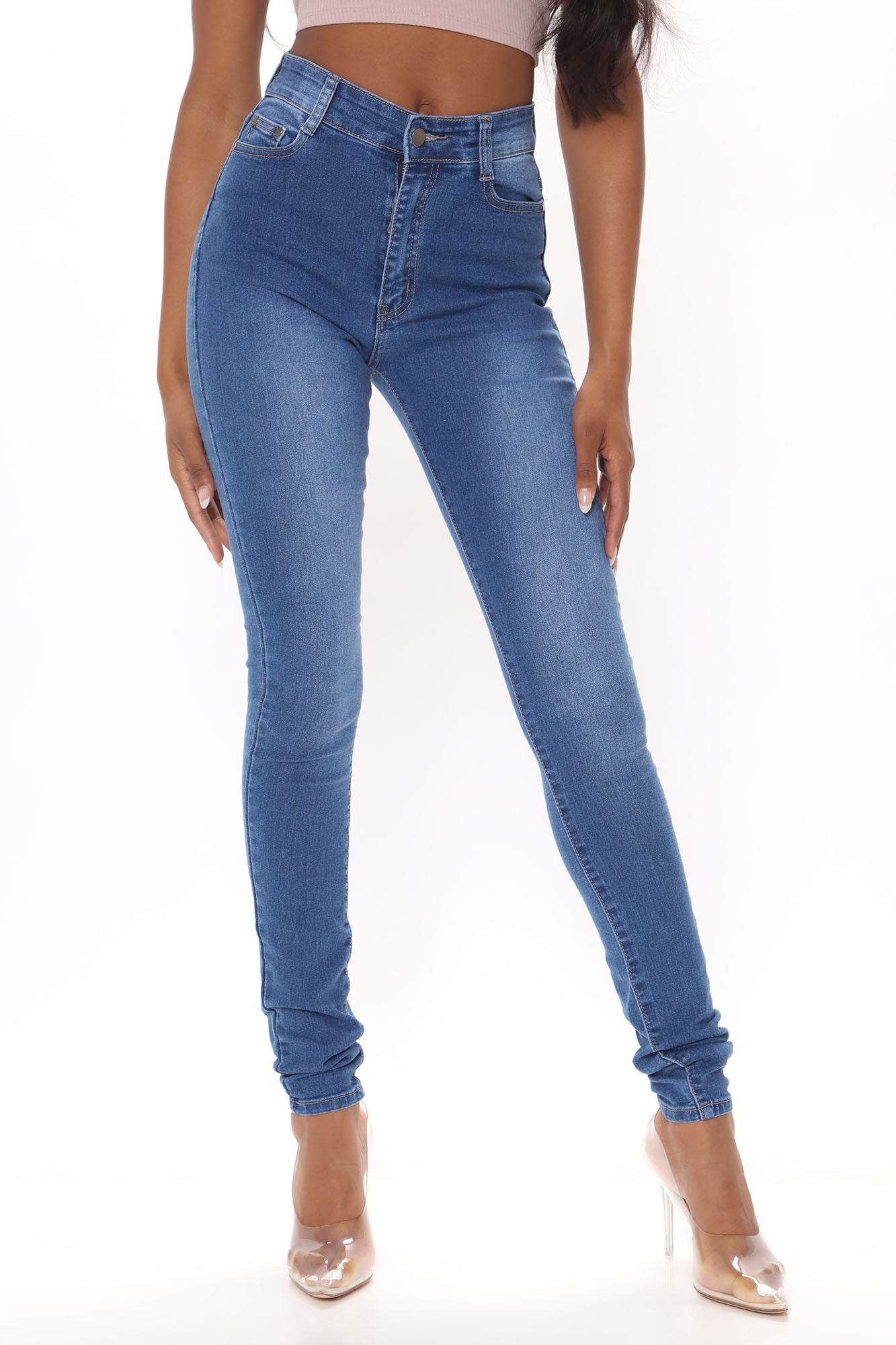 Tall Isabella High Waisted Skinny Jeans - Medium Blue Wash