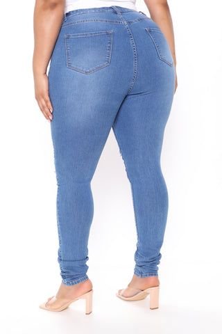 Tall Tempe Distressed Jeans - Medium Blue Wash