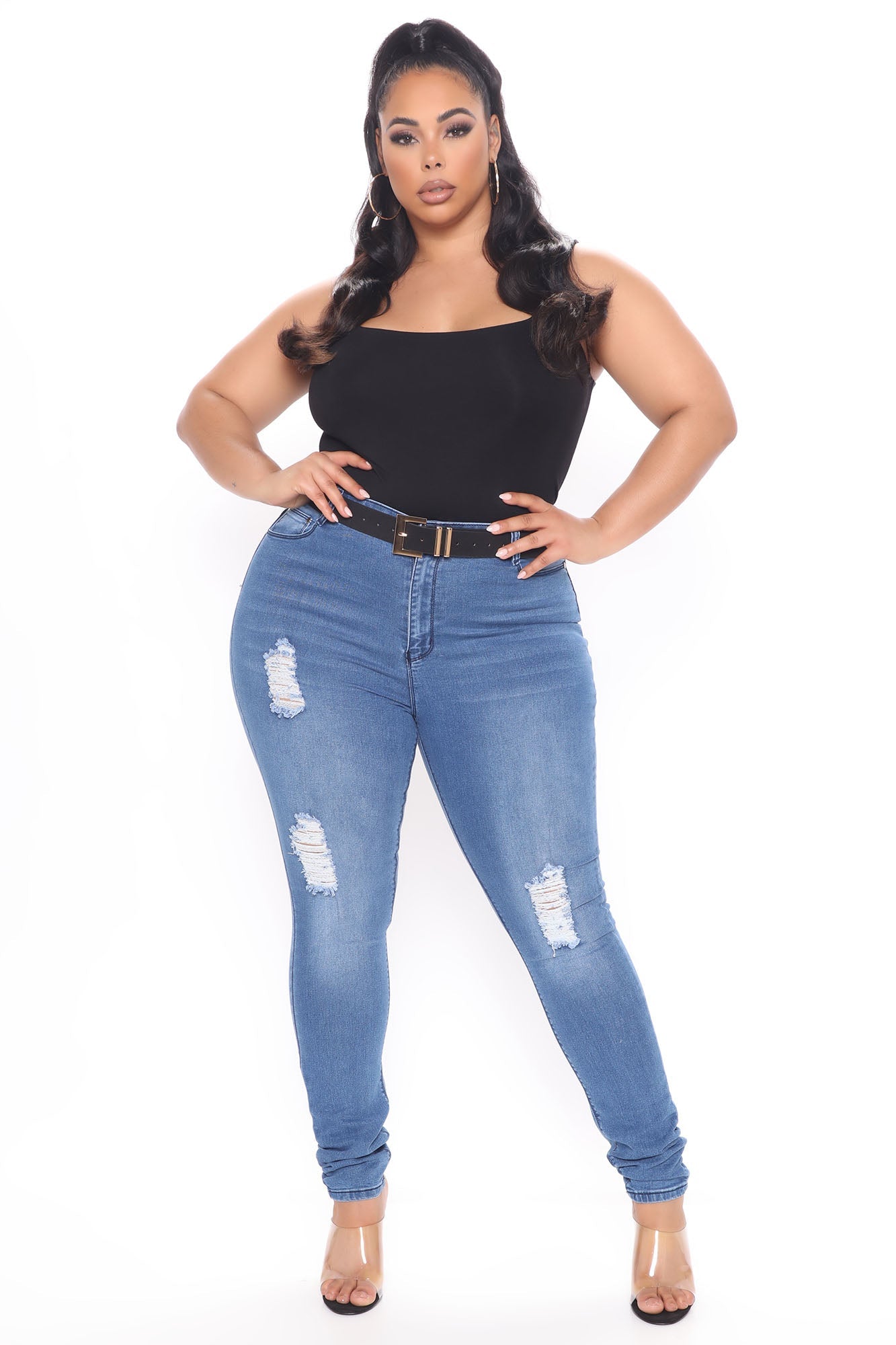 Tall On A Wave Jeans - Medium Blue Wash
