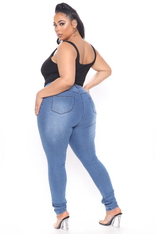 Tall On A Wave Jeans - Medium Blue Wash