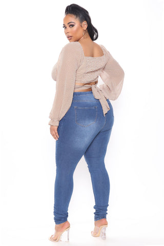 Tall Isabella High Waisted Skinny Jeans - Medium Blue Wash